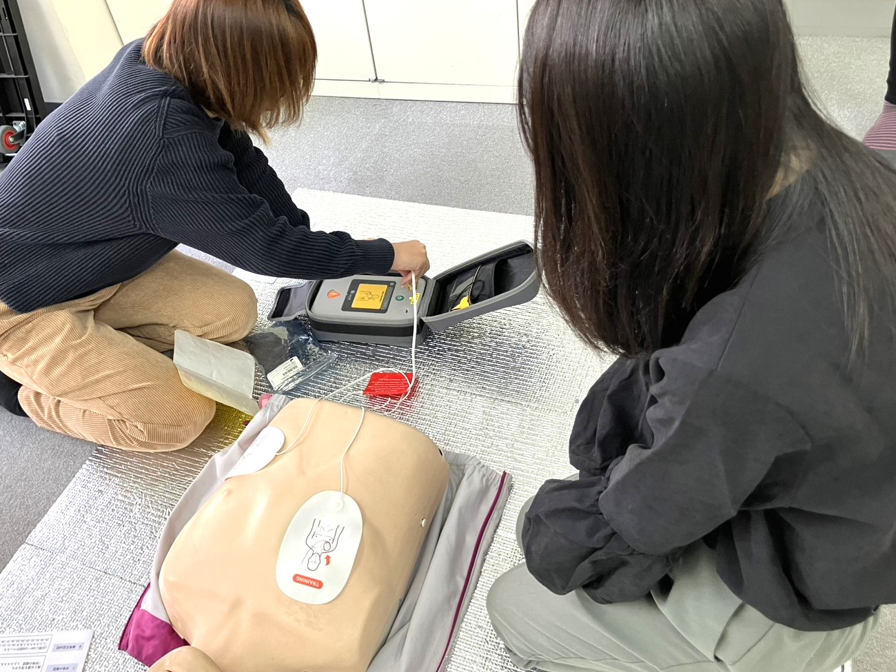 AED使用訓練の様子