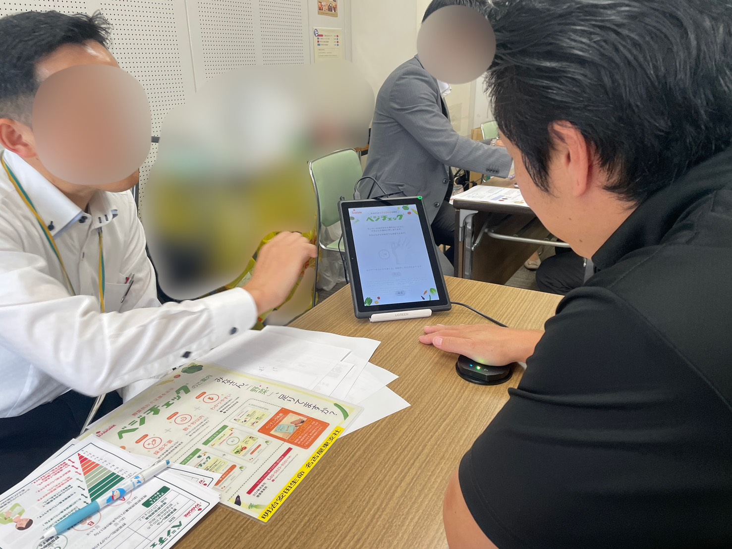 健康測定会の様子